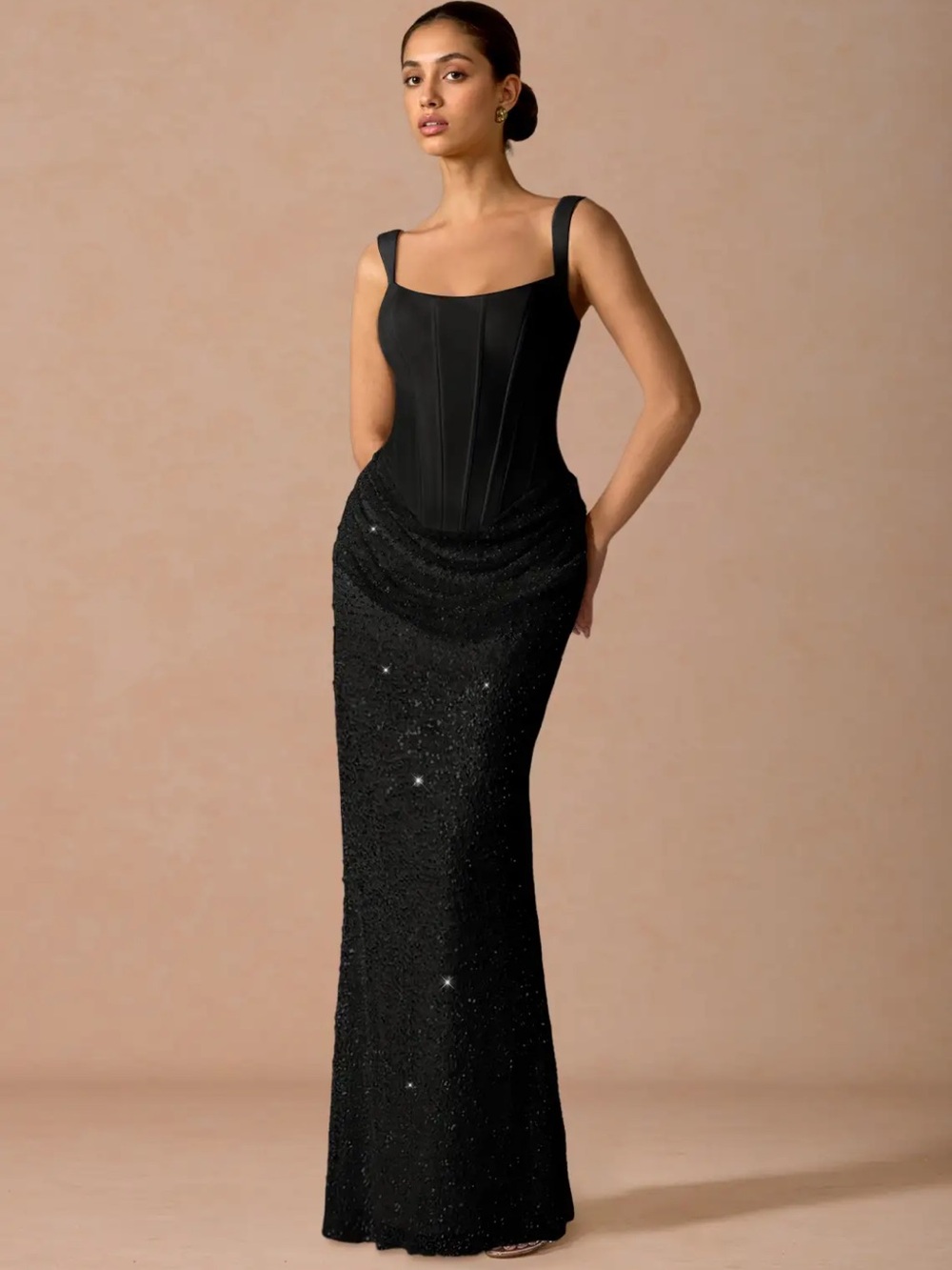 Azazie Niamh Black Evening Gown